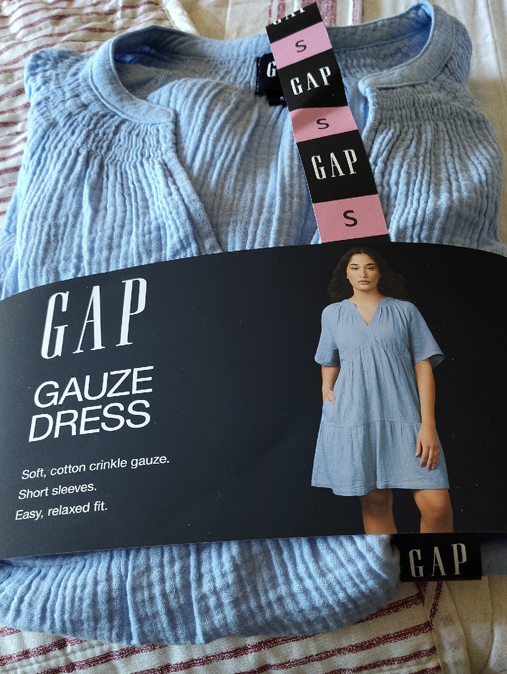 GAP Light Blue Gauze Dress Size Small
